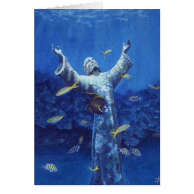 Cartão cristo e angelfish (Frente)