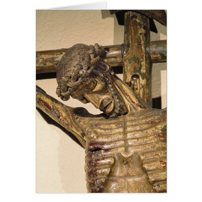 Cartão Cristo na cruz, chamado "Cristo Devot" (Frente)