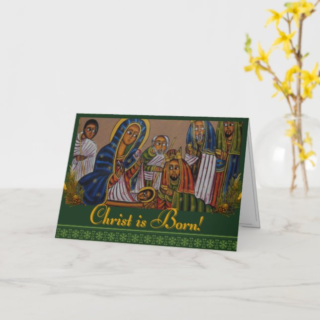 Cartão Cristo Nasceu! (Flor Amarela)