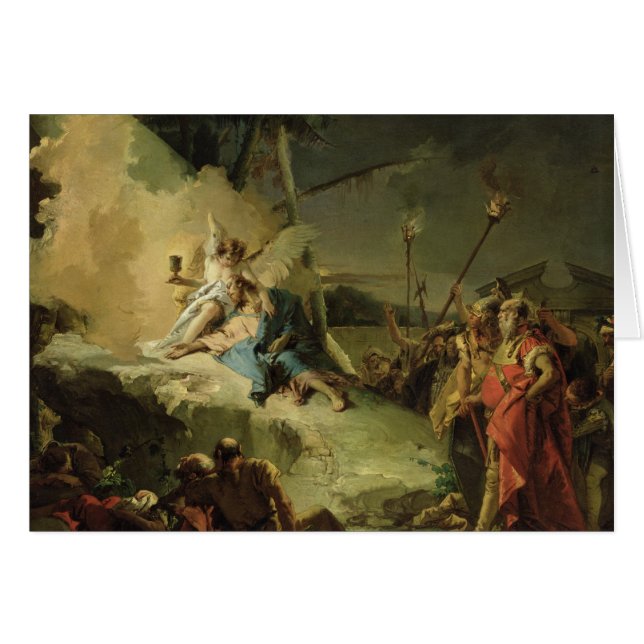 Cartão Cristo no jardim de Gethsemane (Frente Horizontal)