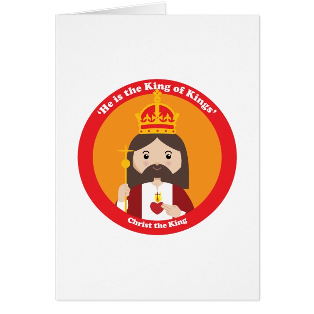 Cartão Cristo o rei (Frente)