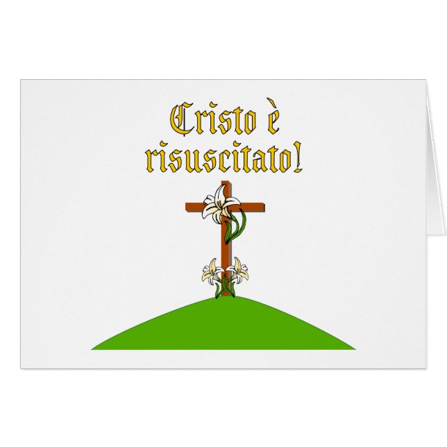 Cartão Cristo Risen (Frente Horizontal)