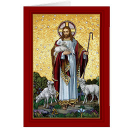 Cartão Cristo The Good Shepherd Tiling, Kufstein, Áustria