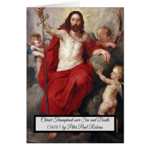 Cartão Cristo Triunfante sobre a morte