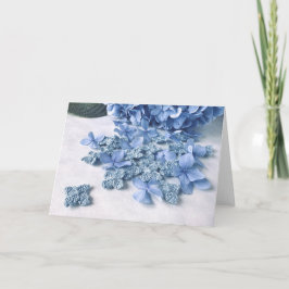 Cartão Crochet Hydrangea