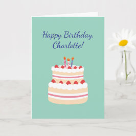 Cartão Crochet Knitting Crafty Mom Custom Happy Birthday 