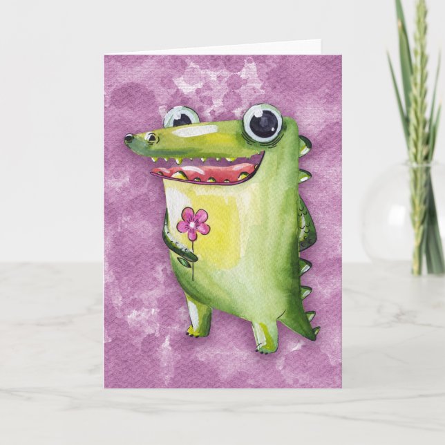 Cartão Crocodile Smiles (Frente)