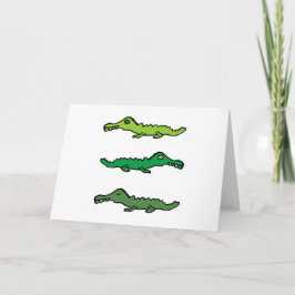 Cartão Crocodilo