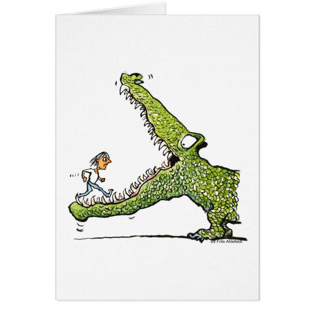 Cartão crocodilo (Frente)