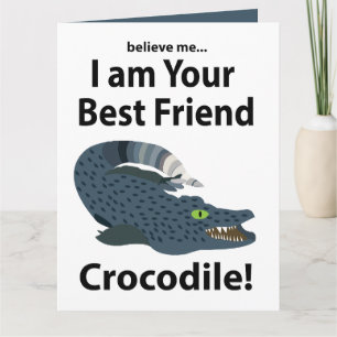 Cartão Crocodilo Jacaré Crocodilo Engraçado