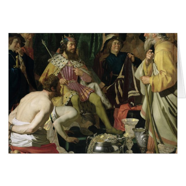 Cartão Croesus e Solon, 1624 (Frente Horizontal)