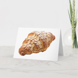 Cartão Croissant Fresco de Amêndoa Pão Francês