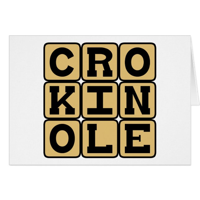 Cartão Crokinole, Jogo do Conselho (Frente Horizontal)