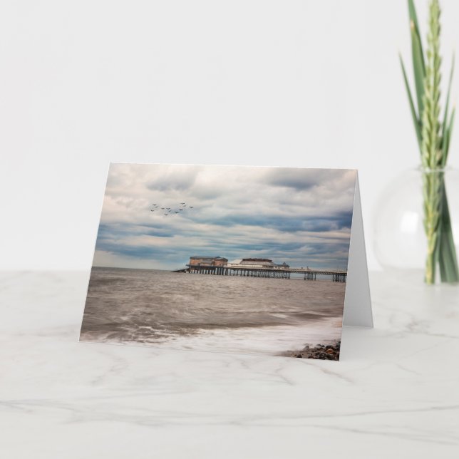 Cartão Cromer Beach, North Norfolk, Inglaterra (Frente)