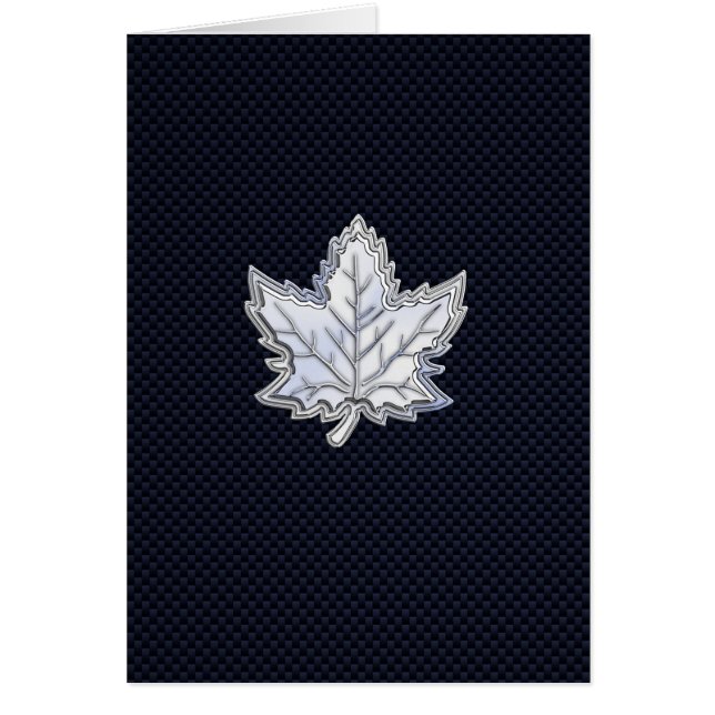 Cartão Cromo Como Impressão de Fibra Carbono Folha de Map (Frente)