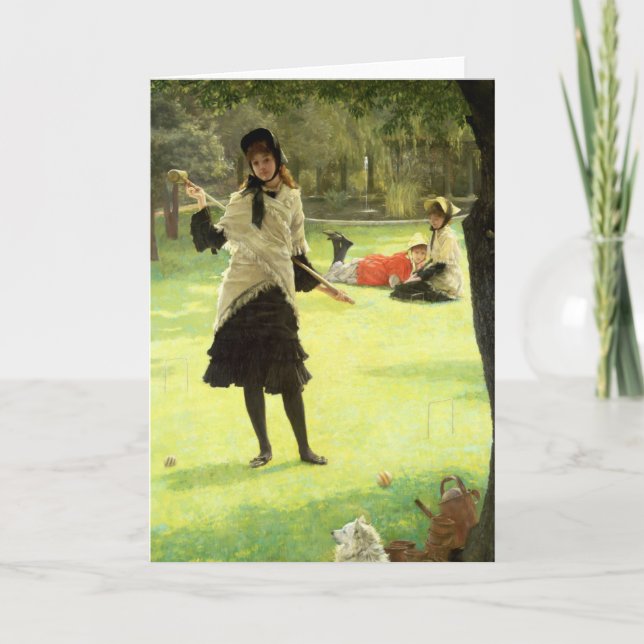 Cartão Croquet de James Tissot |, c.1878 (Frente)