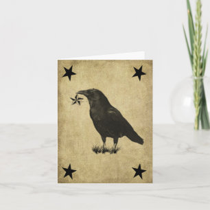 Cartão Crow & Stars- Prim Lil Note Cards