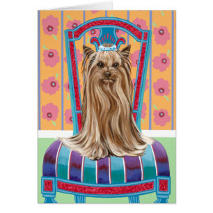 Cartão Crown Princess Yorkie