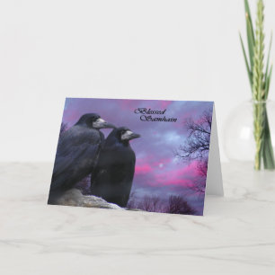 Cartão Crows Pagan Samhain card