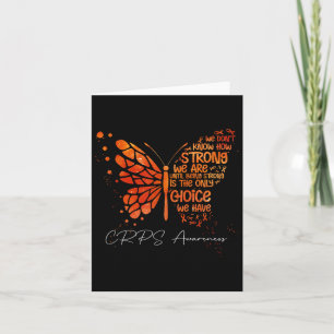 Cartão Crps Borboleta Laranja Fita Laranja Sensibilização