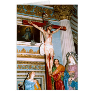 Cartão Crucificação em Malta