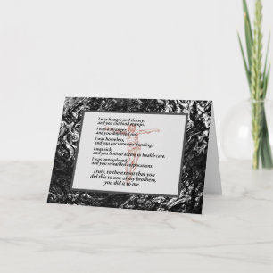 Cartão Crucifixo da Justiça Social