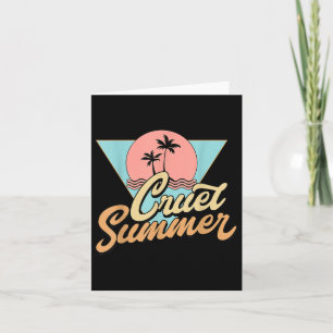 Cartão Cruel Summer Funny Cute Retro