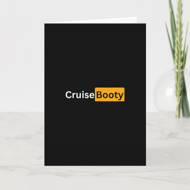 Cartão Cruise Booty - Y Cruising Bon Voyage Gifts  (Frente)