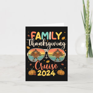 Cartão Cruise de Ação de Graças da Família 2024 Autumn Cr