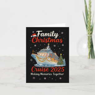 Cartão Cruise de Natal da Família 2025, Feliz Cruisemas B