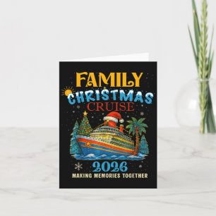 Cartão Cruise de Natal da Família 2026 Matching Family Cr