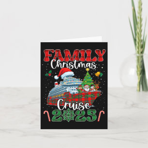 Cartão Cruise de Natal Familiar 2025 Matching Group Cruis