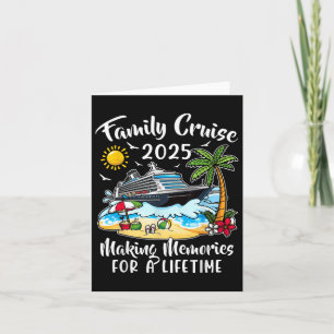 Cartão Cruise Familiar 2025 Vacation Family Reunion Cruis