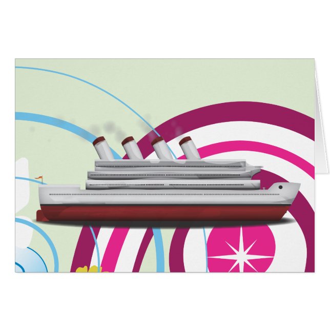 Cartão Cruise Liner (Frente Horizontal)