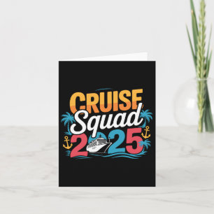 Cartão Cruise Squad 2025 Family Cruise Matching Summer Va