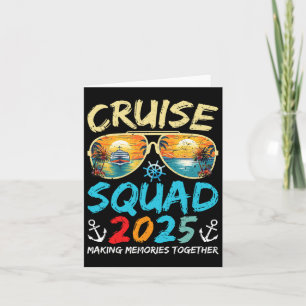 Cartão Cruise Squad 2025 Family Group Matching Cruising V