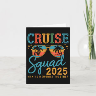 Cartão Cruise Squad 2025 Family Group Matching Summer Vac