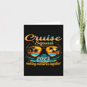 Cartão Cruise Squad 2025 Family Group Matching Summer Vac
