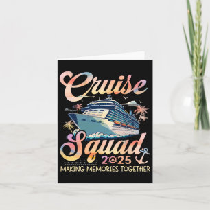 Cartão Cruise Squad 2025 Family Group Matching Summer Vac
