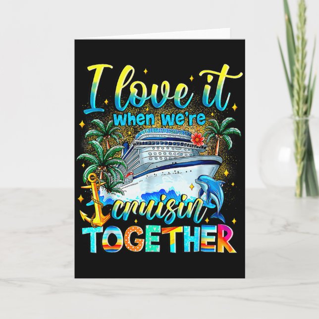 Cartão Cruise Squad 2025 Family Group Matching Summer Vac (Frente)