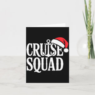 Cartão Cruise Squad Festivo Srit Amantes Náuticos Natal