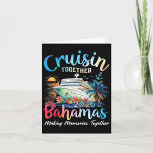 Cartão Cruisin Together Bahamas 2025 Fazendo Memórias Bah