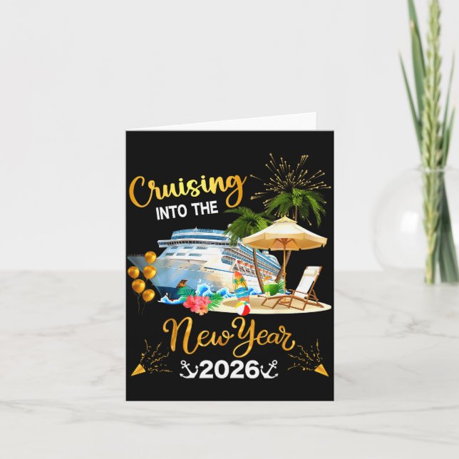 Cartão Cruising Into The New Year 2026  (Frente)