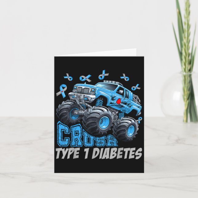 Cartão Cruype 1 Dia Mundial do Diabetes T1d Guerreiro Mon (Frente)