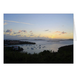 Cartão Cruz Bay Sunset, Rua.