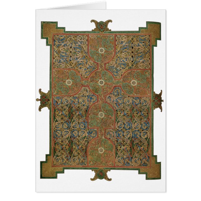 Cartão Cruz celta de Lindisfarne (Frente)