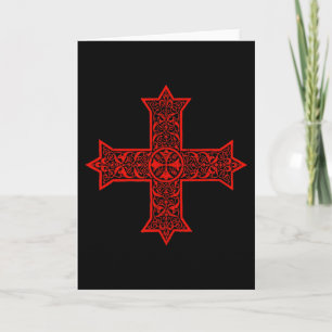 Cartão Cruz Copta Igreja Ortodoxa Copta Cristo Oriental
