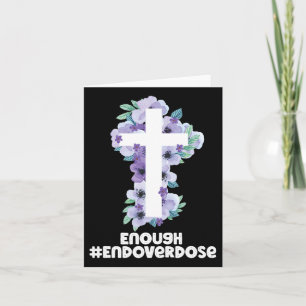 Cartão Cruz Cristã Overdose Faixa Roxa Overdose Aw