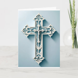 Cartão Cruz Crucifixo Cristão Católico
