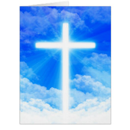 Cartão Cruz de Cristo de Jesus Personalizável Cristão
